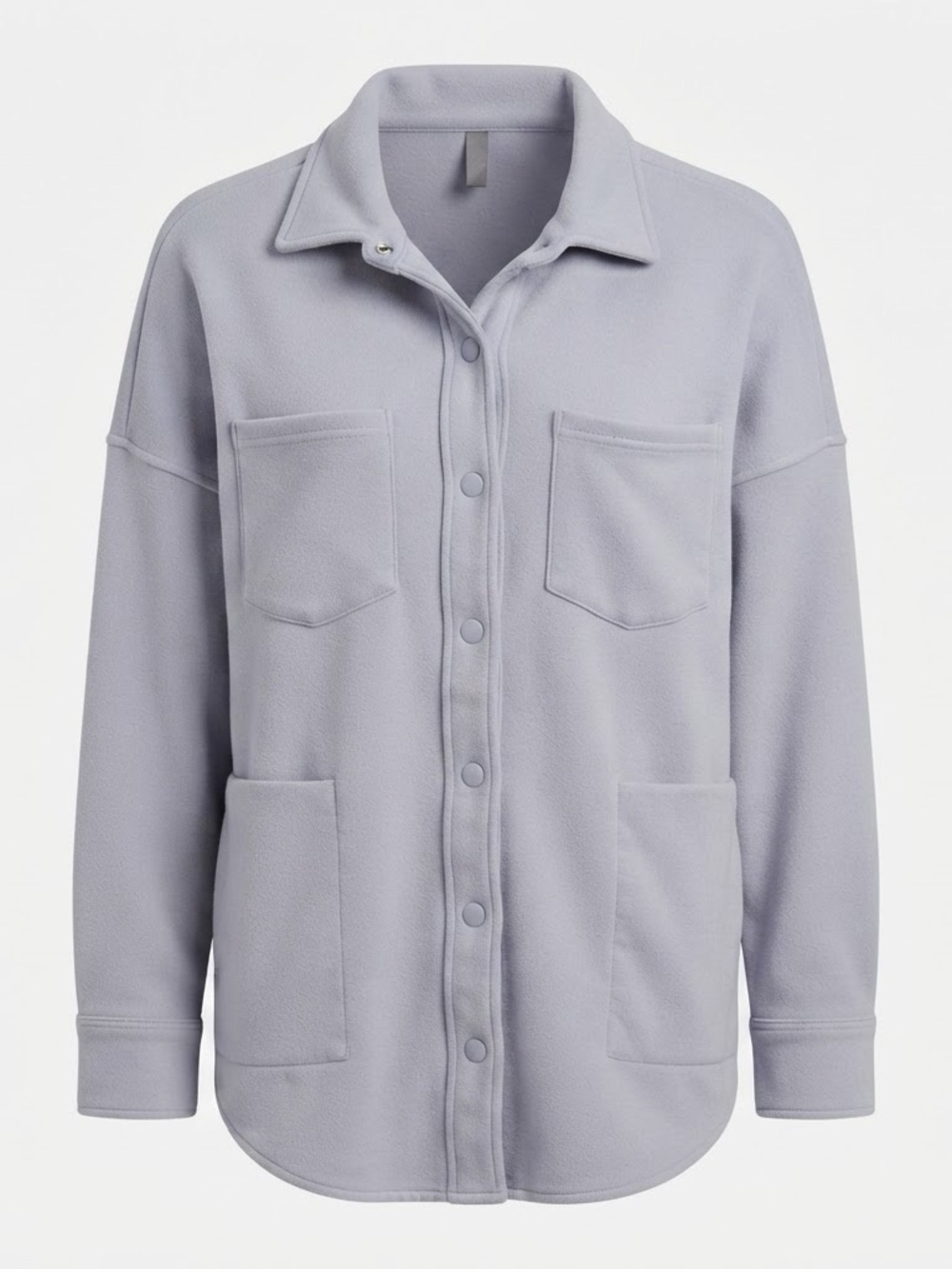 Mondetta Women S Lavender Purple Shacket Snap Front 4 Pocket Stretch Jacket